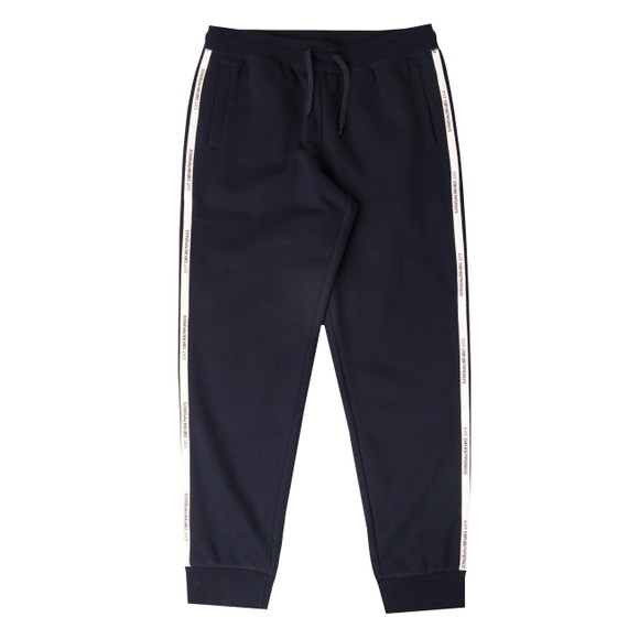 EA7 Emporio Armani Mens Blue Train Logo Taped Jogger main image