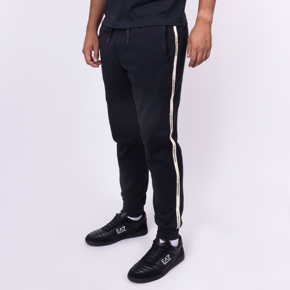 EA7 Emporio Armani Mens Blue Train Logo Taped Jogger main image