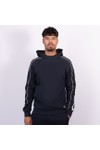 EA7 Emporio Armani Mens Blue Train Logo Taped Hoodie