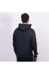 EA7 Emporio Armani Mens Blue Train Logo Taped Hoodie