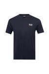 EA7 Emporio Armani Mens Blue Pima Cotton Core Identity T-Shirt