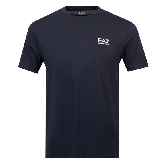 EA7 Emporio Armani Mens Blue Pima Cotton Core Identity T-Shirt main image