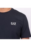 EA7 Emporio Armani Mens Blue Pima Cotton Core Identity T-Shirt