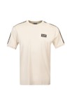 EA7 Emporio Armani Mens Off-White Tape Logo Series T-Shirt