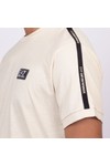 EA7 Emporio Armani Mens Off-White Tape Logo Series T-Shirt
