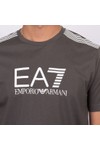 EA7 Emporio Armani Mens Grey Train Lines T-Shirt