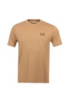 EA7 Emporio Armani Mens Beige Pima Cotton Core Identity T-Shirt
