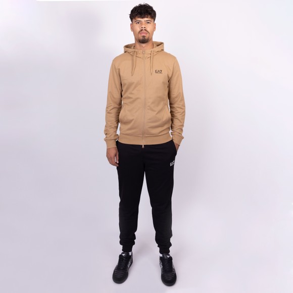 EA7 Emporio Armani Mens Beige Core ID Logo Tracksuit main image