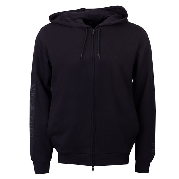 Emporio Armani Mens Black Lounge Full Zip Hoody main image