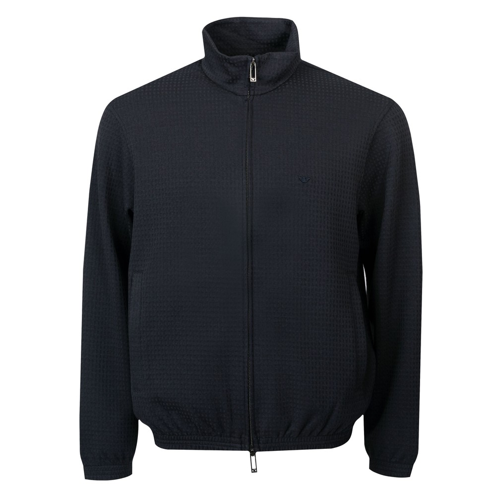 Textured Full Zip Sweatshirt