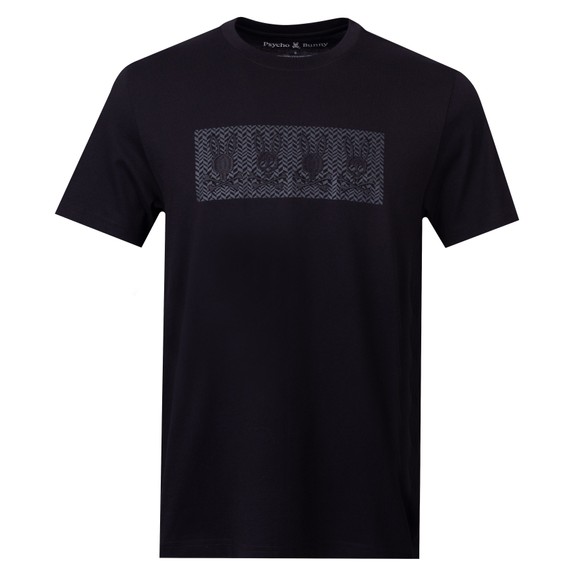 Psycho Bunny Mens Black Costello Graphic T Shirt main image