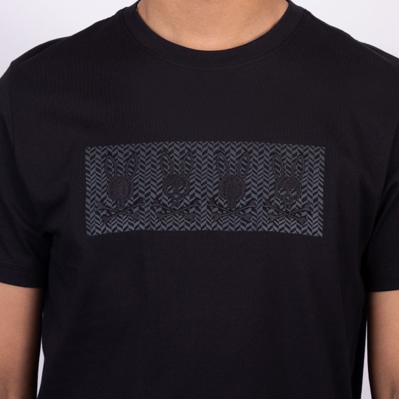Psycho Bunny Mens Black Costello Graphic T Shirt main image