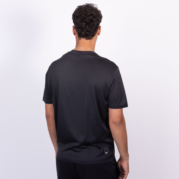 Emporio Armani Mens Blue Lycocell Crew T Shirt main image