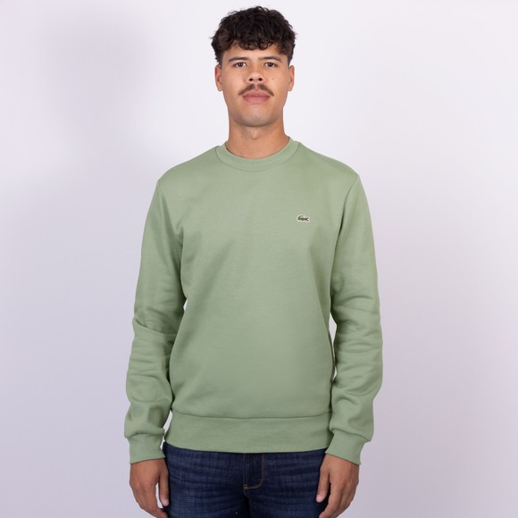 Lacoste Mens Green Crew Neck Sweatshirt main image
