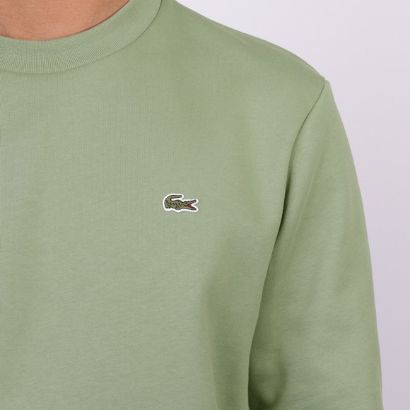 Lacoste Mens Green Crew Neck Sweatshirt main image