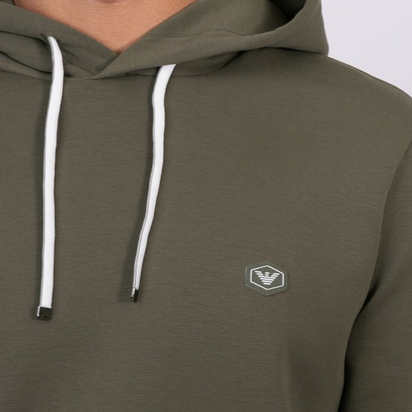 Emporio Armani Mens Black Essential Small Logo Hoody main image