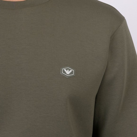 Emporio Armani Mens Black Essential Diamond Logo Sweatshirt main image