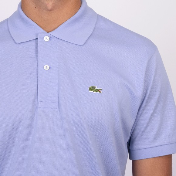 Lacoste Mens Blue L1212 Plain Polo Shirt main image