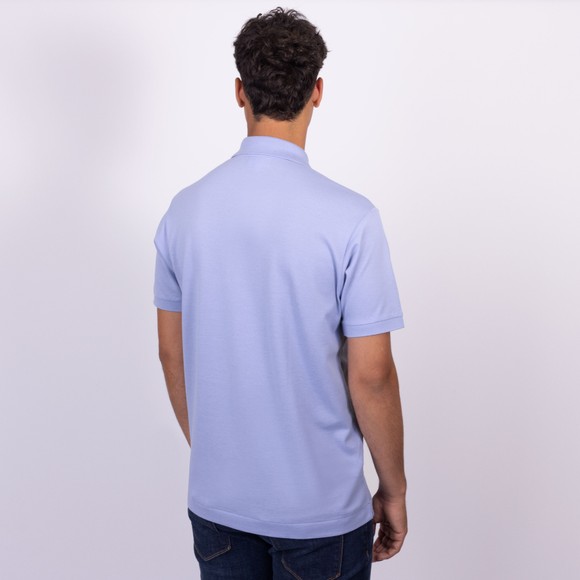 Lacoste Mens Blue L1212 Plain Polo Shirt main image