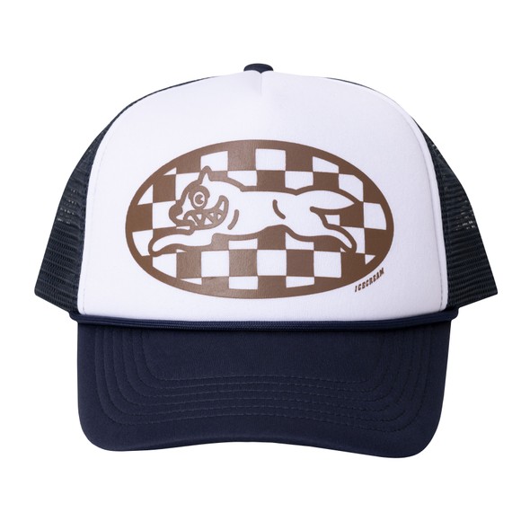 BBC Icecream Mens Beige Checker Running Dog Cap main image
