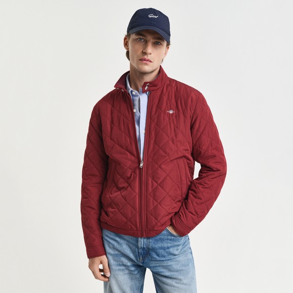 Gant Mens Red Quilted Windcheater