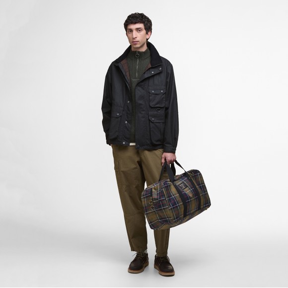Barbour Lifestyle Mens Green Torridan Tartan Holdall main image