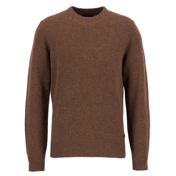 Barbour Lifestyle Mens Brown Patch Crew Jumper main image