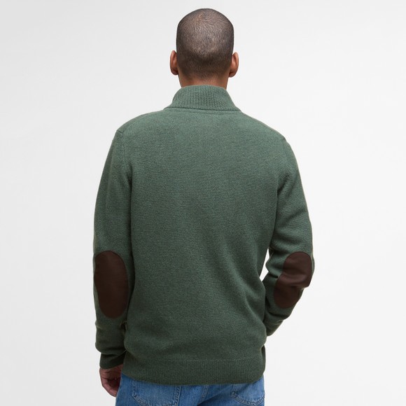 Barbour Lifestyle Mens Green Patch Zip Through Jumper main image