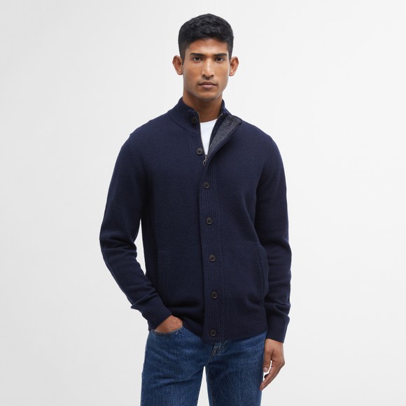 Barbour Lifestyle Mens Blue Patch Zip Through Jumper main image