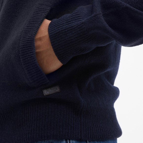 Barbour Lifestyle Mens Blue Patch Zip Through Jumper main image