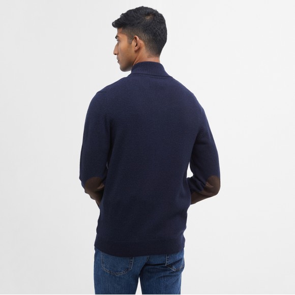 Barbour Lifestyle Mens Blue Patch Zip Through Jumper main image
