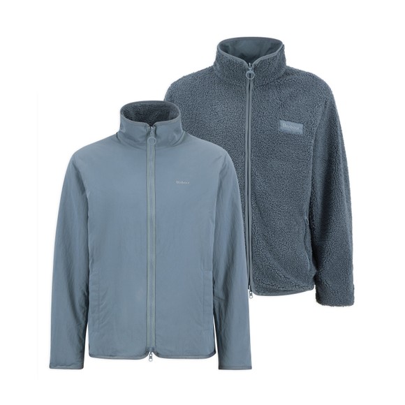 Barbour Lifestyle Mens Blue Reversible Fleece Jacket main image
