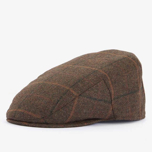 Barbour Lifestyle Mens Brown Crieff Flat Cap main image