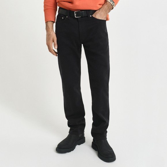 Gant Mens Black Soft Twill Jean