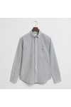 Gant Mens Green Poplin Stripe Shirt