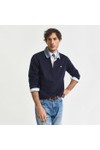 Gant Mens Blue Chambray Heavy Rugby Shirt