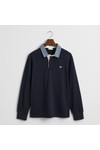 Gant Mens Blue Chambray Heavy Rugby Shirt
