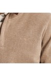 Gant Mens Beige Sacker Rib Half Zip Sweatshirt