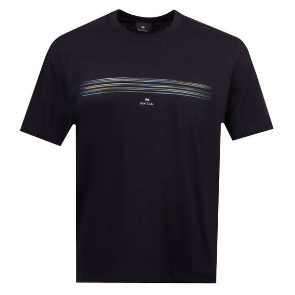 PS Paul Smith Mens Black Chest Striped T-Shirt main image