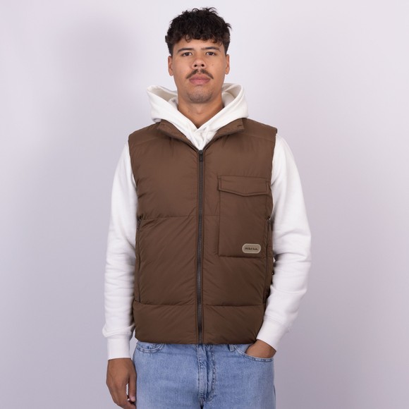 PS Paul Smith Mens Brown Fibre Down Gilet main image