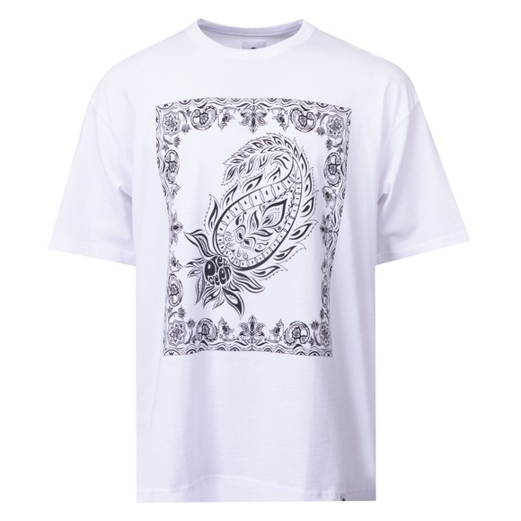 Pretty Green Mens White Parthian Print T-Shirt