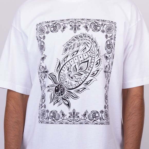 Pretty Green Mens White Parthian Print T-Shirt main image