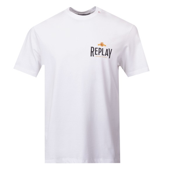 Replay Mens White Grand Hotel T-Shirt