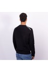 Pretty Green Mens Black Merino Blend Crew Neck Jumper