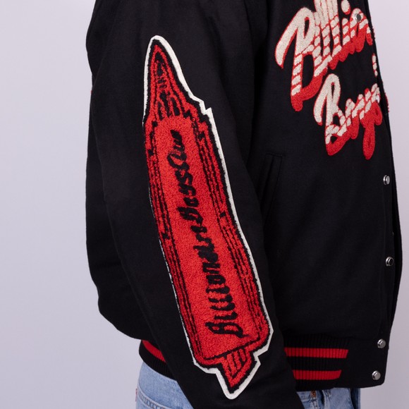 Billionaire Boys Club Mens Black Script OG Varsity Jacket main image