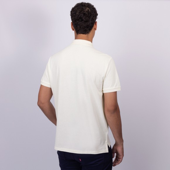 Polo Ralph Lauren Mens Off-White Custom Slim Fit Short Sleeve Polo Shirt main image