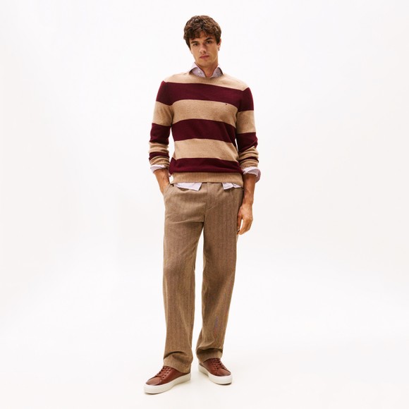 Tommy Hilfiger Mens Brown Premium Dress Trainer main image