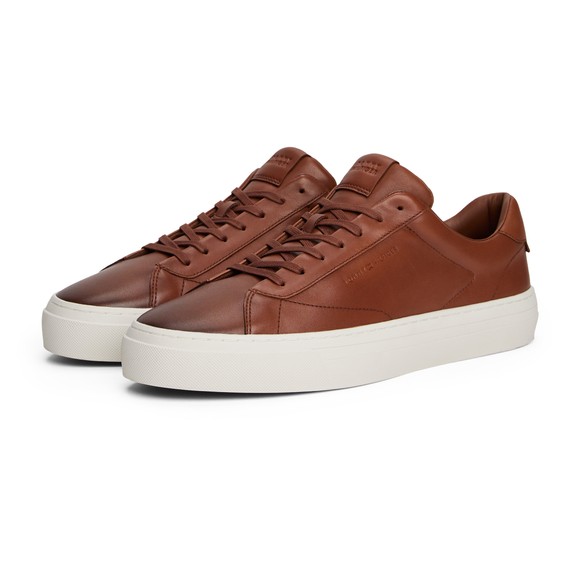 Tommy Hilfiger Mens Brown Premium Dress Trainer main image