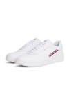 Tommy Hilfiger Mens White Basket Core Striped Trainer