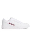Tommy Hilfiger Mens White Basket Core Striped Trainer